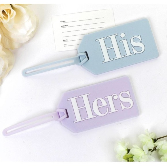 NWT Kate Spade Luggage Tags His & Hers - Picture 1 of 2
